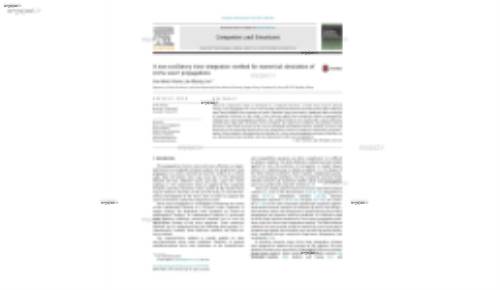 A non-oscillatory time integration method for numerical simulation of stress wave propagations